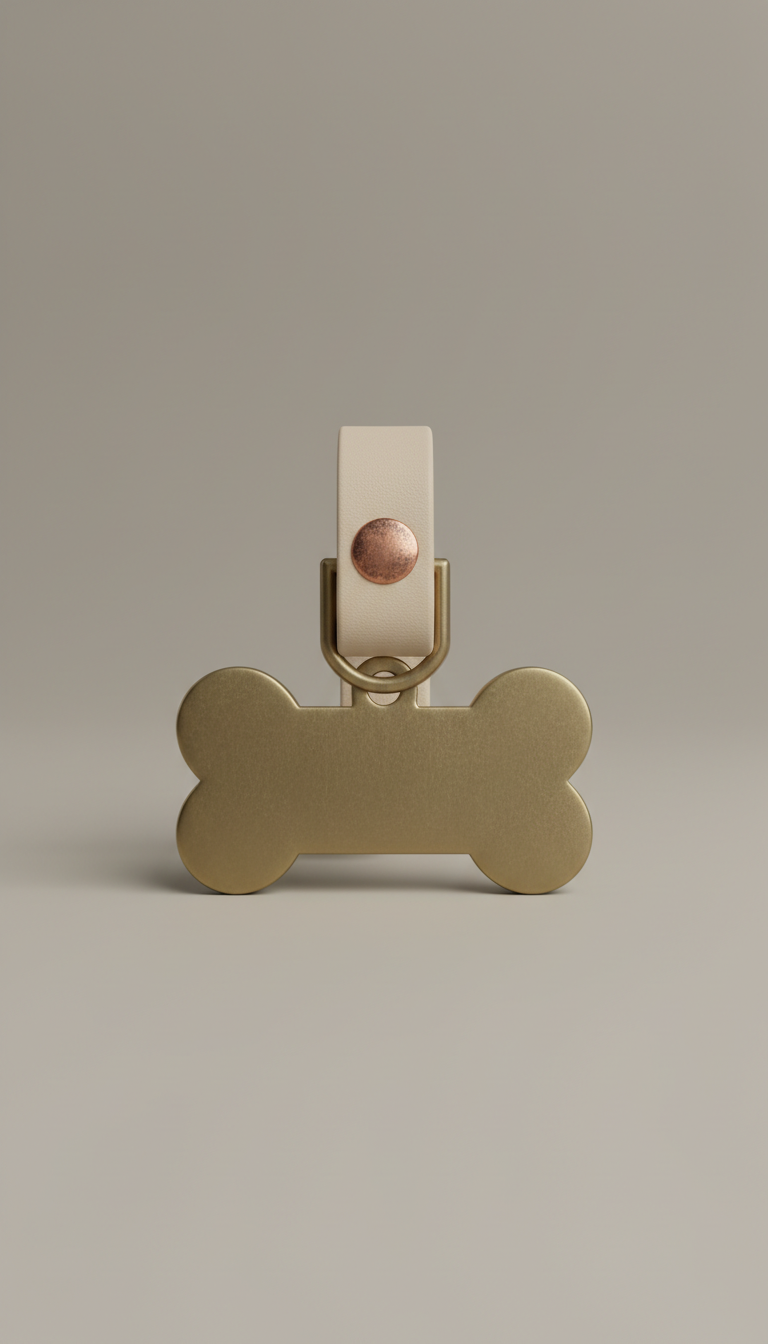Custom Engraved Metal Pet Tag Pendant